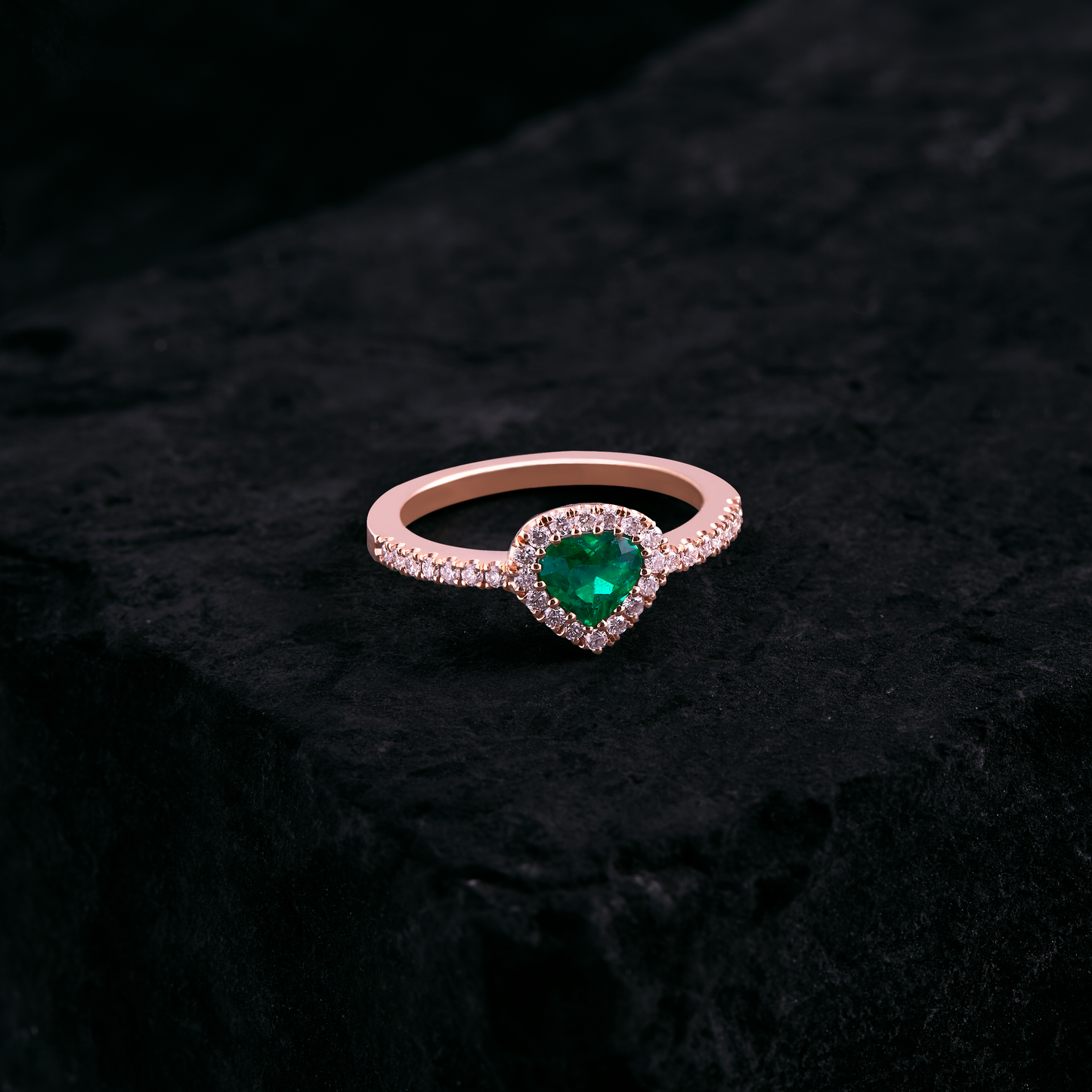 Emerald Heart ring
