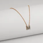 Letter "M" Diamond Necklaces