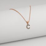 Letter "C" Diamond Necklaces