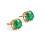 ROUND EMERALD STUDS STATEMENT "L"