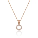Letter "O" Diamond Necklaces