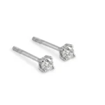 WHITE DIAMOND STUDS