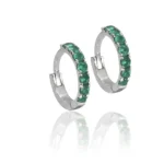 Emerald Hoops