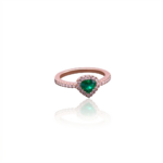 EMERALD HEART RING