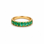 Colombian Emerald Eternity Band