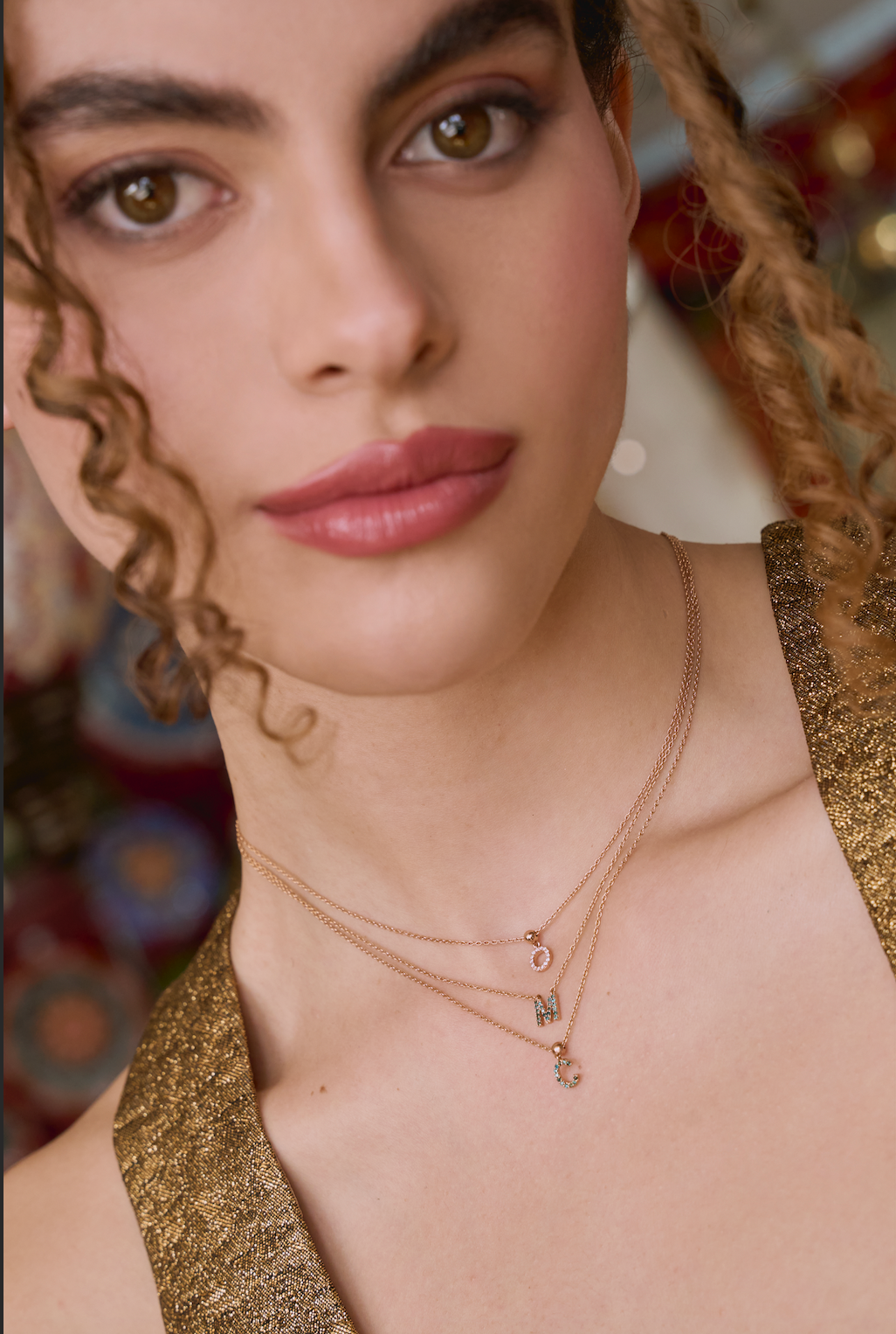 Letter "O" Diamond Necklaces - Image 3