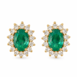 MARQUISE EMERALD EARRINGS