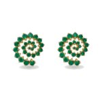 Emerald Swirl Earrings
